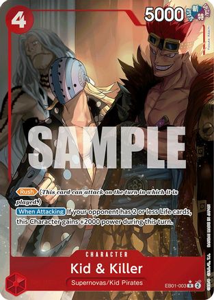 Kid & Killer (Alternate Art) (EB01-003) - Extra Booster: Memorial Collection Foil-1