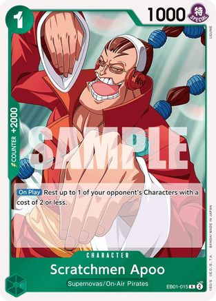 Scratchmen Apoo (EB01-015) - Extra Booster: Memorial Collection Foil-1