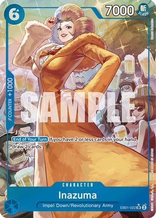 Inazuma (Alternate Art) (EB01-022) - Extra Booster: Memorial Collection Foil-1
