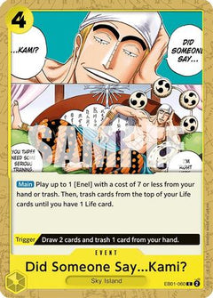 Did Someone Say...Kami? (EB01-060) - Extra Booster: Memorial Collection-1