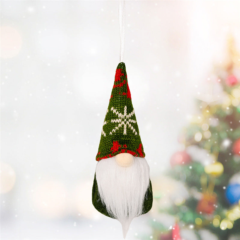Knitted Christmas Tree Pendant Ornaments – Small Hanging Decor, 3 Styles-14