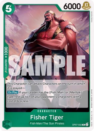 Fisher Tiger (OP07-032) - 500 Years in the Future Foil-1