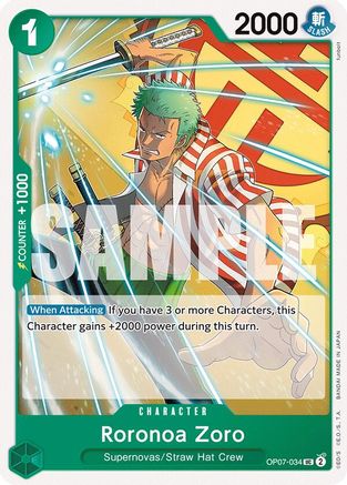 Roronoa Zoro (034) (OP07-034) - 500 Years in the Future-1