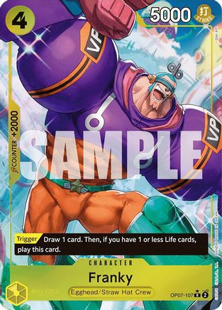 Franky (Parallel) (OP07-107) - 500 Years in the Future Foil-1