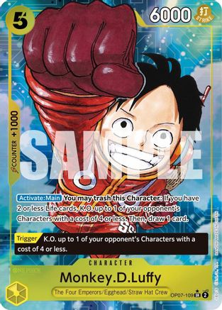 Monkey.D.Luffy (109) (Parallel) (OP07-109) - 500 Years in the Future Foil-1