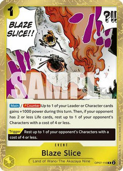 Blaze Slice (OP07-116) - 500 Years in the Future Foil-1
