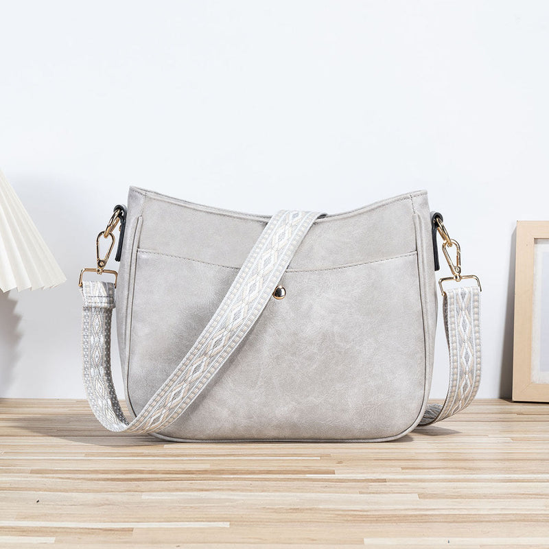 Women's Simple Crossbody Bag – PU Leather Shoulder Purse for Everyday Use-12