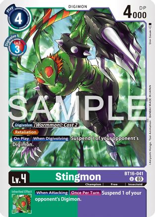 Stingmon (BT16-041) - Beginning Observer-1