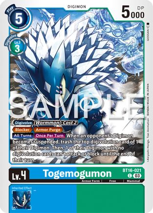 Togemogumon (BT16-021) - Beginning Observer-1