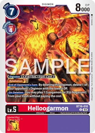 Helloogarmon (BT16-010) - Beginning Observer-1