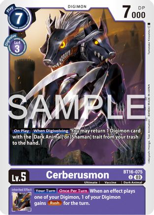 Cerberusmon (BT16-075) - Beginning Observer-1