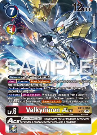 Valkyrimon ACE (Alternate Art) (BT16-013) - Beginning Observer Foil-1