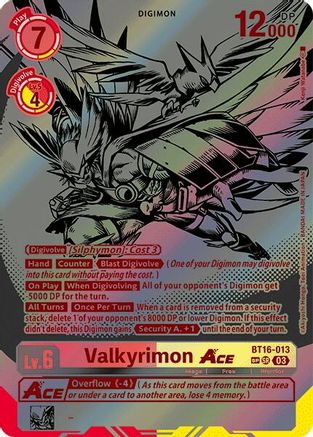 Valkyrimon ACE (Textured) (BT16-013) - Beginning Observer Foil-1