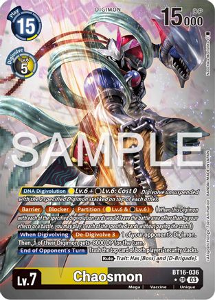 Chaosmon (Alternate Art) (BT16-036) - Beginning Observer Foil-1