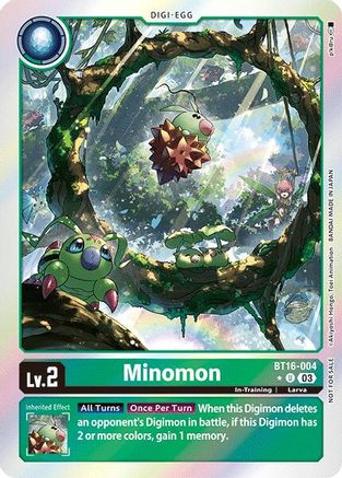 Minomon (Box Promotion Pack: Beginning Observer) (BT16-004) - Beginning Observer Foil-1