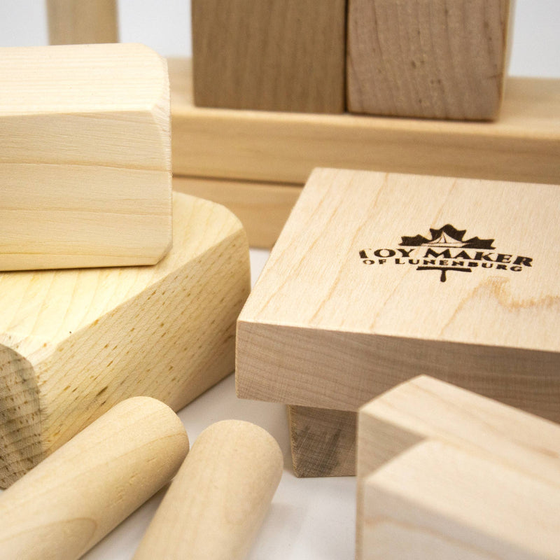 Toy Maker of Lunenburg - Wood Building Blocks Set – 40 Pieces - Made In Canada - High Quality - Ages 2+-2