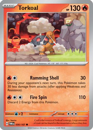 Torkoal - 030/167 30 - SV06 Twilight Masquerade Reverse Holofoil-1