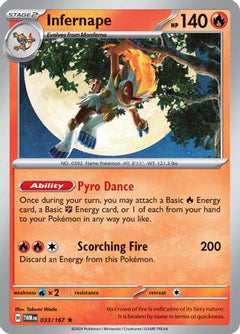 Infernape - 033/167 33 - SV06 Twilight Masquerade Reverse Holofoil-1