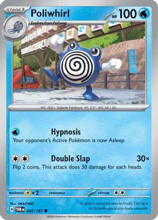 Poliwhirl 42 - SV06 Twilight Masquerade Reverse Holofoil-1