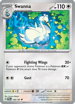 Swanna 140 - SV06 Twilight Masquerade Reverse Holofoil-1