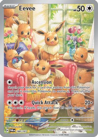 Eevee - 188/167 188 - SV06 Twilight Masquerade Holofoil-1