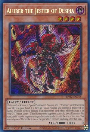 Aluber the Jester of Despia (Secret Rare) (RA02-EN016) - 25th Anniversary Rarity Collection II 1st Edition