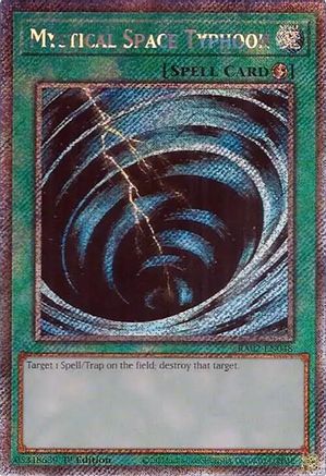 Mystical Space Typhoon (Platinum Secret Rare) (RA02-EN048) - 25th Anniversary Rarity Collection II 1st Edition