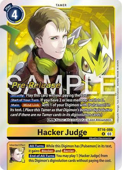 Hacker Judge (BT16-086) - Beginning Observer Pre-Release Cards Foil-1