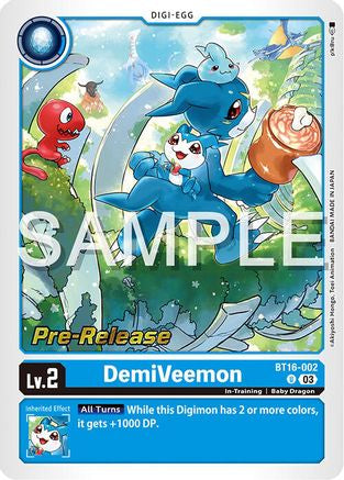 DemiVeemon (BT16-002) - Beginning Observer Pre-Release Cards Foil-1