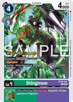 Stingmon (BT16-041) - Beginning Observer Pre-Release Cards Foil-1