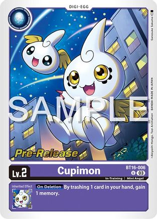 Cupimon (BT16-006) - Beginning Observer Pre-Release Cards Foil-1