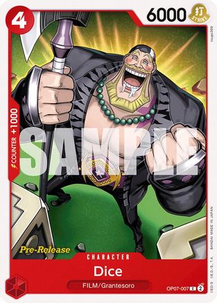 Dice (OP07-007) - 500 Years in the Future Pre-Release Cards-1