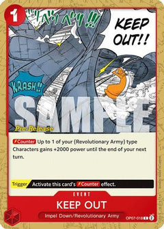 Keep Out (OP07-018) - 500 Years in the Future Pre-Release Cards-1