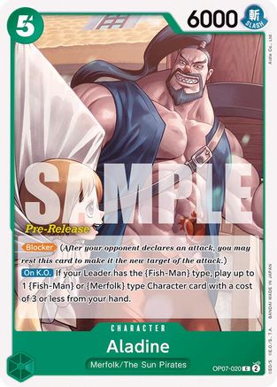 Aladine (OP07-020) - 500 Years in the Future Pre-Release Cards-1