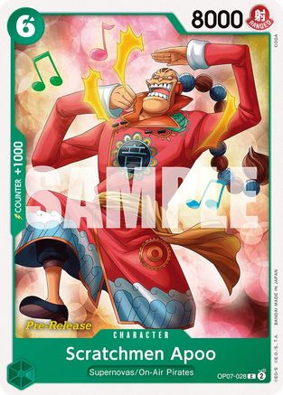 Scratchmen Apoo (OP07-028) - 500 Years in the Future Pre-Release Cards-1