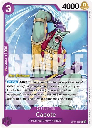 Capote (OP07-063) - 500 Years in the Future Pre-Release Cards-1