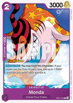 Monda (OP07-074) - 500 Years in the Future Pre-Release Cards-1