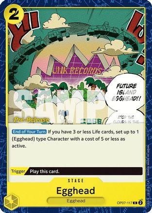 Egghead (OP07-117) - 500 Years in the Future Pre-Release Cards-1