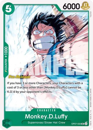Monkey.D.Luffy (033) (OP07-033) - 500 Years in the Future Pre-Release Cards-1