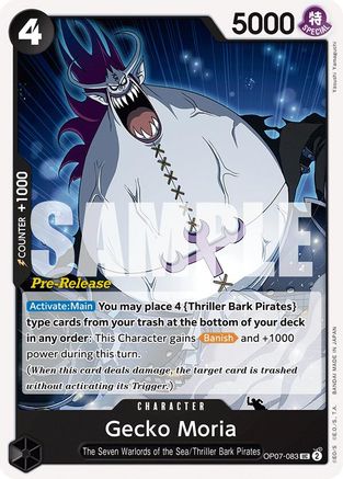 Gecko Moria (083) (OP07-083) - 500 Years in the Future Pre-Release Cards-1