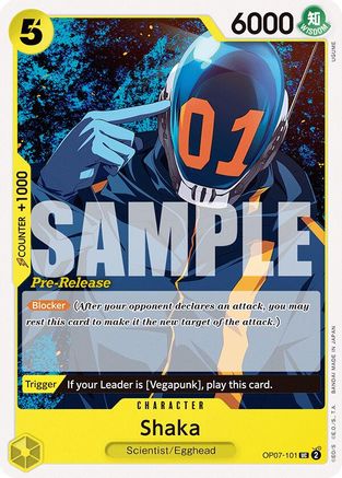 Shaka (OP07-101) - 500 Years in the Future Pre-Release Cards-1