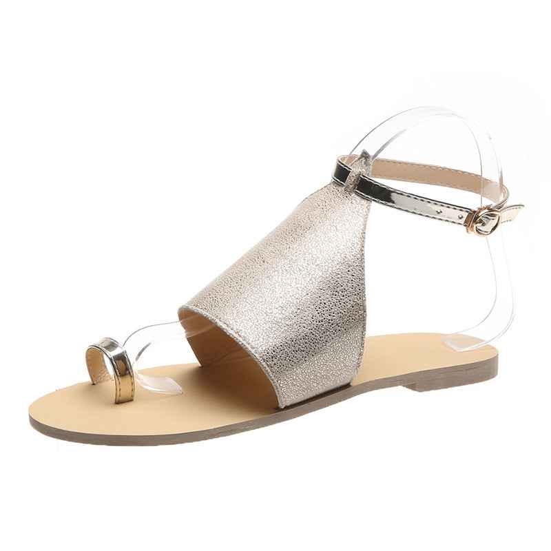 Mid buckle beach shoes-5