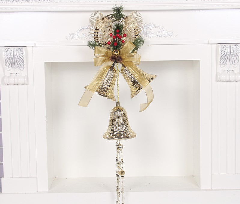 Christmas Bell Ornaments, Pearlescent Paper Tree Decorations-5