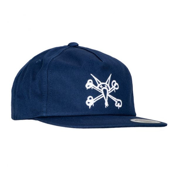 Powell Peralta 'Vato Rat' Snapback Cap - Navy-1