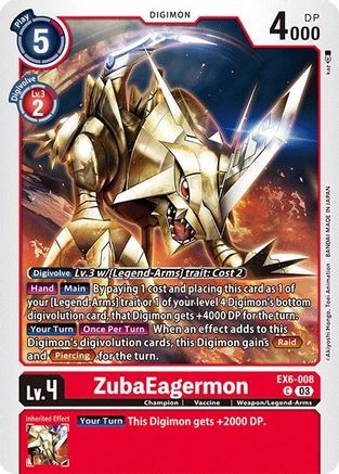 ZubaEagermon (EX6-008) - Infernal Ascension-1