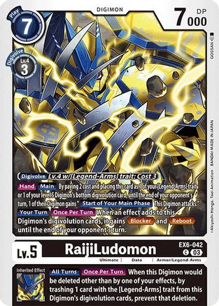 RaijiLudomon (EX6-042) - Infernal Ascension-1