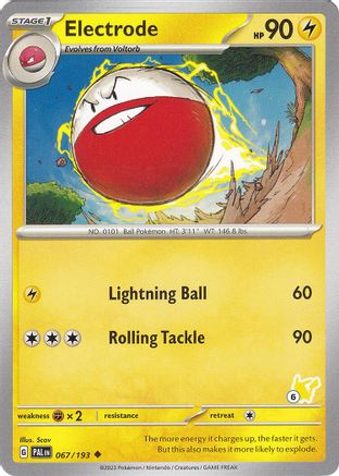 Electrode - Pikachu 6 - Battle Academy 2024-1