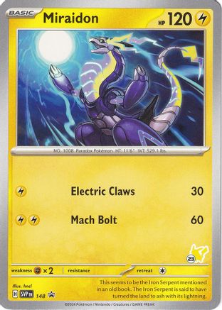 Miraidon - Pikachu 23 148 - Battle Academy 2024-1