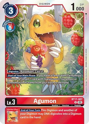 Agumon (BT17-007) - Secret Crisis Foil-1