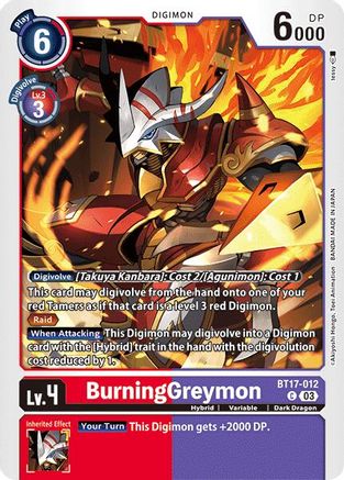 BurningGreymon (BT17-012) - Secret Crisis-1